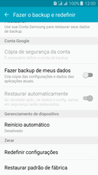 Como restaurar as configurações originais do seu aparelho - Samsung Galaxy J3 Duos - Passo 5