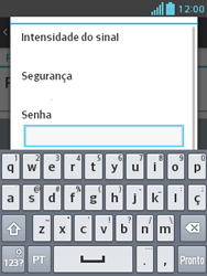 Como se conectar a uma rede Wi-Fi - LG Optimus L3 II - Passo 7