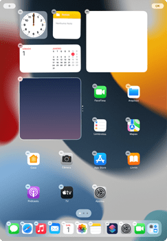 Como adicionar widgets na tela - Apple iPad Air - Passo 2