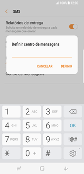 Como configurar o telefone para receber mensagens - Samsung Galaxy S8 - Passo 8