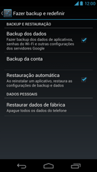 Como restaurar as configurações originais do seu aparelho - Motorola Moto X (1ª Geração) - Passo 5