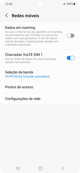 Como ativar e desativar o VoLTE - Samsung Galaxy S22 - Passo 7