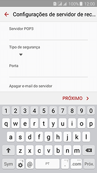Como configurar seu celular para receber e enviar e-mails - Samsung Galaxy J7 - Passo 9