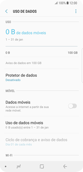 Como ativar e desativar uma rede de dados - Samsung Galaxy S9 - Passo 8