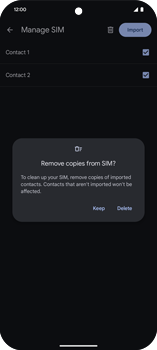 Import contacts from SIM to device | Pixel 9 Pro XL | support