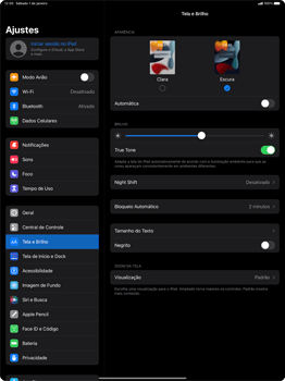 Como ativar o modo escuro - Apple iPad Pro 12,9 - Passo 4