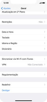 Como restaurar as configurações originais do seu aparelho - Apple iOS 11 Apple iOS 11 - Passo 4