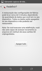 Como restaurar as configurações originais do seu aparelho - Sony Xperia E1 - Passo 7