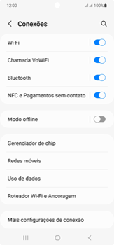 Como ativar e desativar o VoLTE - Samsung Galaxy S23 Ultra - Passo 5