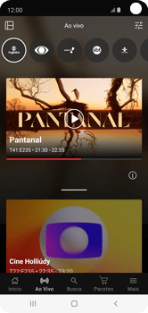 Como assistir a um canal ao vivo - Claro tv+ no Celular Claro tv+ no Celular - Passo 3