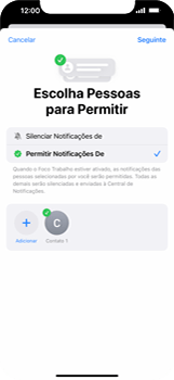 Como ativar o modo Foco - Apple iOS 16 Apple iOS 16 - Passo 9