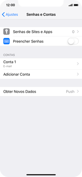 Como configurar seu celular para receber e enviar e-mails - Apple iOS 12 Apple iOS 12 - Passo 15