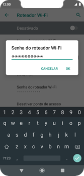 Como usar seu aparelho como um roteador de rede Wi-Fi - Motorola Moto G7 Play - Passo 13