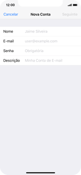 Como configurar seu celular para receber e enviar e-mails - Apple iOS 11 Apple iOS 11 - Passo 7