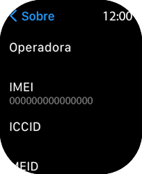 Como encontrar o número de IMEI do seu aparelho - Apple Watch Ultra - Passo 5