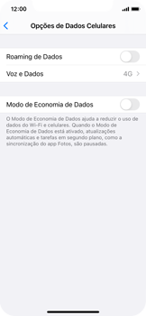 Como ativar e desativar o roaming de dados - Apple iOS 14 Apple iOS 14 - Passo 4