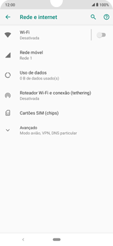Como definir um aviso e limite de uso de dados - Motorola Moto E6 Plus - Passo 4