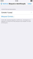 Como bloquear chamadas de um número específico - Apple iOS 10 Apple iOS 10 - Passo 7