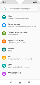 Como ativar e desativar uma rede de dados - Motorola Moto G7 - Passo 4