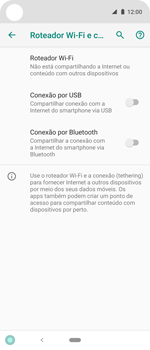 Como usar seu aparelho como um roteador de rede Wi-Fi - Motorola One Action - Passo 6