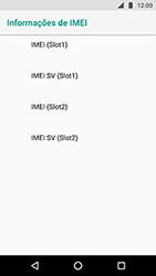 Como encontrar o número de IMEI do seu aparelho - Motorola Moto X4 - Passo 6