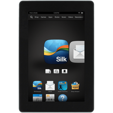 Fire HD - Setup email, step 1