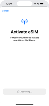 Activate eSIM using auto-discovery notification | eSIM | iPhone 15 