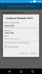 Como usar seu aparelho como um roteador de rede Wi-Fi - Sony Xperia M4 Aqua - Passo 8