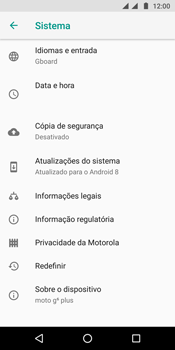 Como encontrar o número de IMEI do seu aparelho - Motorola Moto G6 Plus - Passo 4