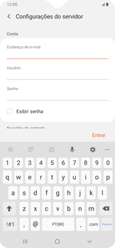 Como configurar seu celular para receber e enviar e-mails - Samsung Galaxy A20 - Passo 10