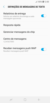 Como configurar o telefone para receber mensagens - Samsung Galaxy J4 Core - Passo 9