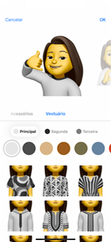 Como criar um Memoji - Apple iOS 16 Apple iOS 16 - Passo 17