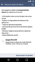 Como restaurar as configurações originais do seu aparelho - LG K10 - Passo 7