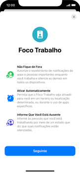 Como ativar o modo Foco - Apple iOS 15 Apple iOS 15 - Passo 4