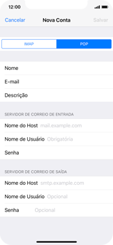 Como configurar seu celular para receber e enviar e-mails - Apple iOS 11 Apple iOS 11 - Passo 11