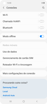Como ativar e desativar o modo avião no seu aparelho - Samsung Galaxy A21s - Passo 6