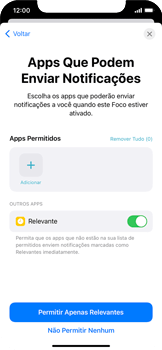 Como ativar o modo Foco - Apple iOS 15 Apple iOS 15 - Passo 12