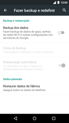 Como restaurar as configurações originais do seu aparelho - Motorola Moto G (3ª Geração) - Passo 5