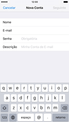 Como configurar seu celular para receber e enviar e-mails - Apple iOS 10 Apple iOS 10 - Passo 8