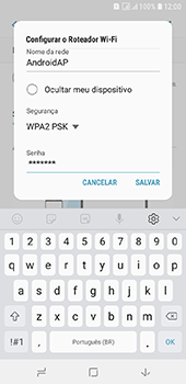 Como usar seu aparelho como um roteador de rede Wi-Fi - Samsung Galaxy J6 - Passo 10