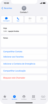 Como bloquear chamadas de um número específico - Apple iOS 15 Apple iOS 15 - Passo 4