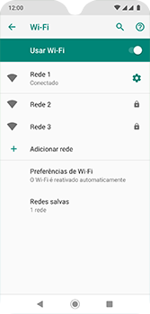 Como se conectar a uma rede Wi-Fi - Motorola Moto G7 - Passo 9