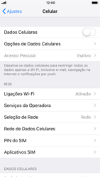 Como ativar e desativar uma rede de dados - Apple iPhone 6 - Passo 6