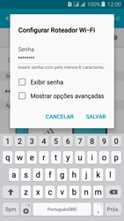 Como usar seu aparelho como um roteador de rede Wi-Fi - Samsung Galaxy J3 Duos - Passo 9