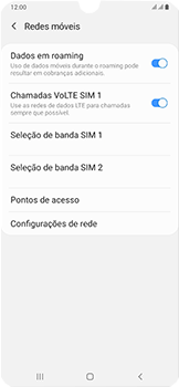 Como ativar e desativar o roaming de dados - Samsung Galaxy A50 - Passo 6