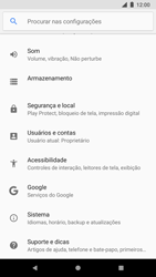 Como encontrar o número de IMEI do seu aparelho - Google Pixel 2 - Passo 3