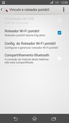 Como usar seu aparelho como um roteador de rede Wi-Fi - Sony Xperia E4G - Passo 14