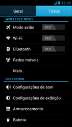 Como ativar e desativar o modo avião no seu aparelho - Huawei Ascend G510 - Passo 4