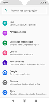 Como encontrar o número de IMEI do seu aparelho - Motorola Moto G7 - Passo 3