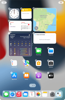 Como adicionar widgets na tela - Apple iPad mini - Passo 5